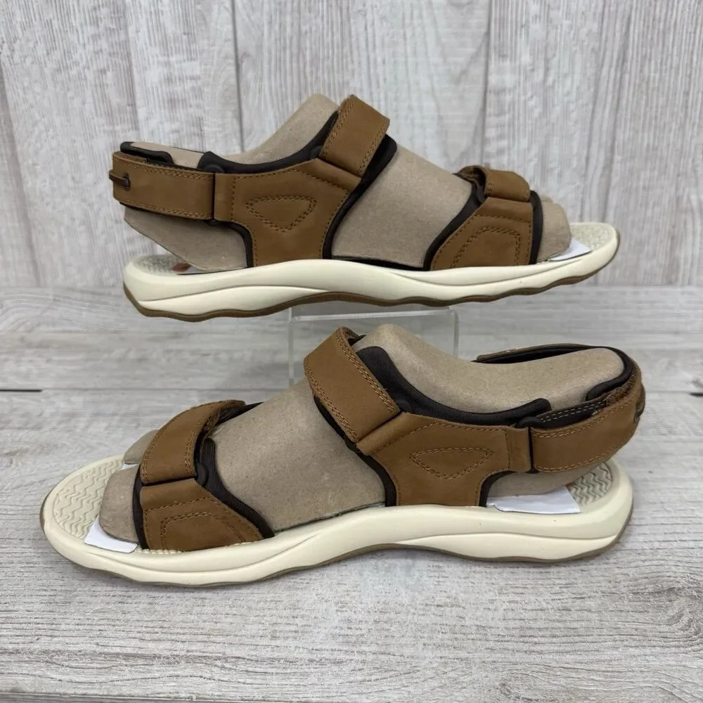 Sperry Deltona Men's Size 10.5 Strap Sandal Tan MM-236 Beach Travel Comfort New